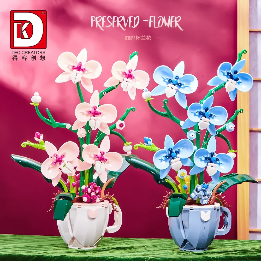 Plant Parent Yearly - MOC Building Blocks Orchid Flowers Bouquet