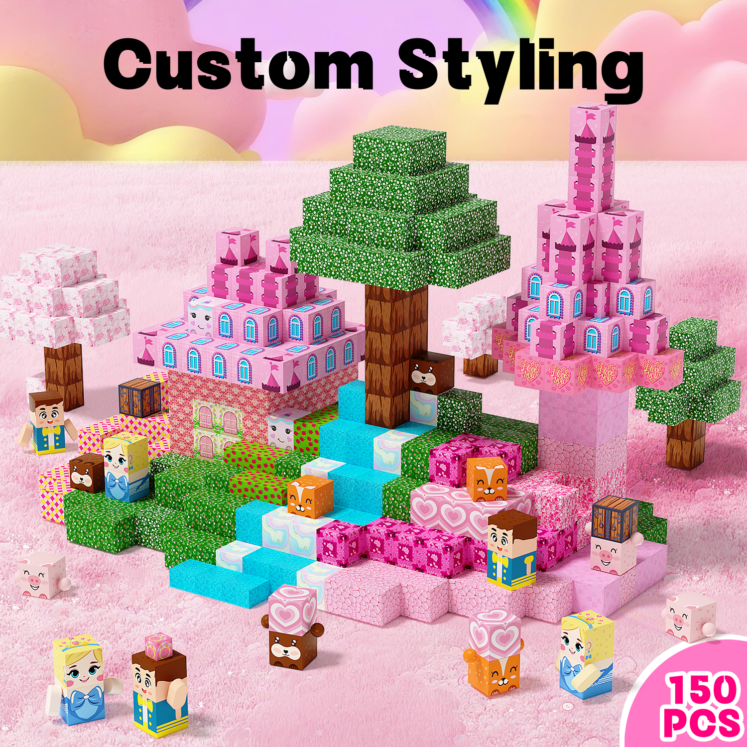150pcs  STEM Montessori Toys f - Philodendron Pink Princess avis et prix