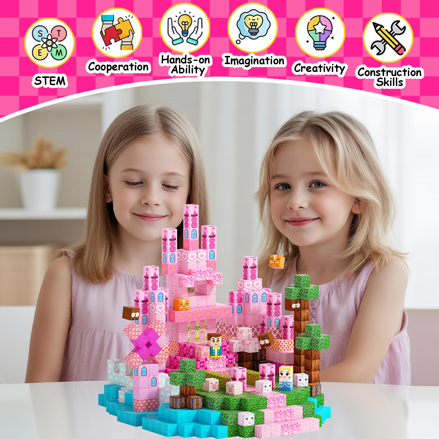 150pcs  STEM Montessori Toys f - Philodendron Pink Princess avis et prix